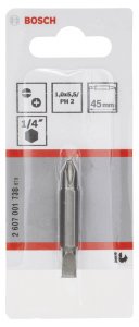 Bosch Çift taraflı uç PH2xS1,0x5,5*45 mm 1'li