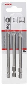 Bosch 3 Parça ExtraHard PH1/2/3*89 mm