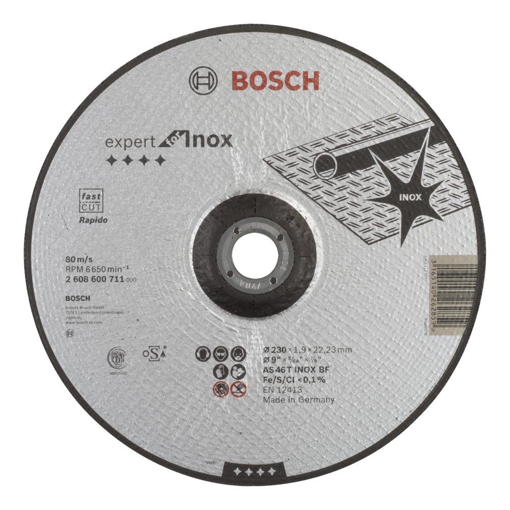 Bosch 230*1,9mm Expert for Inox Rapido Bombeli