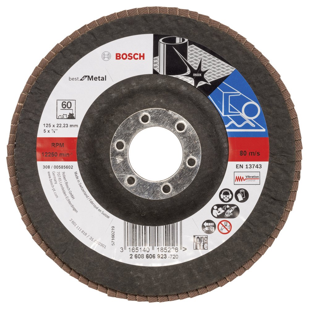 Bosch 125 mm 60 K Best for Metal Flap Disk
