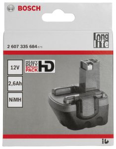 Bosch 12 V 2,6 Ah HD NiMh O-Pack Akü