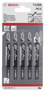 Bosch T 119 B Basic for Wood 5'li