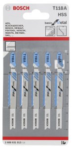 Bosch T 118 A Basic for Metal 5'li