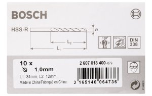 Bosch HSS-R 1*34 mm 10'lu Paket