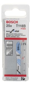 Bosch T 118 B Basic for Metal 25'li