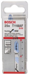Bosch T 118 AF Flexible for Metal 25'li