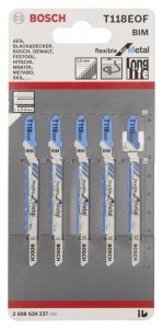 Bosch T 118 EOF Flexible for Metal 5'li