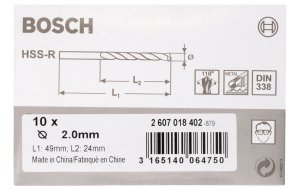 Bosch HSS-R 2*49 mm 10'lu Paket