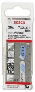 Bosch T 121 GF Speed for Metal 25'li