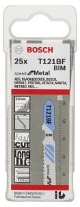 Bosch T 121 BF Speed for Metal 25li