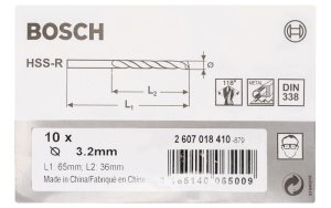 Bosch HSS-R 3,2*65 mm 10'lu Paket