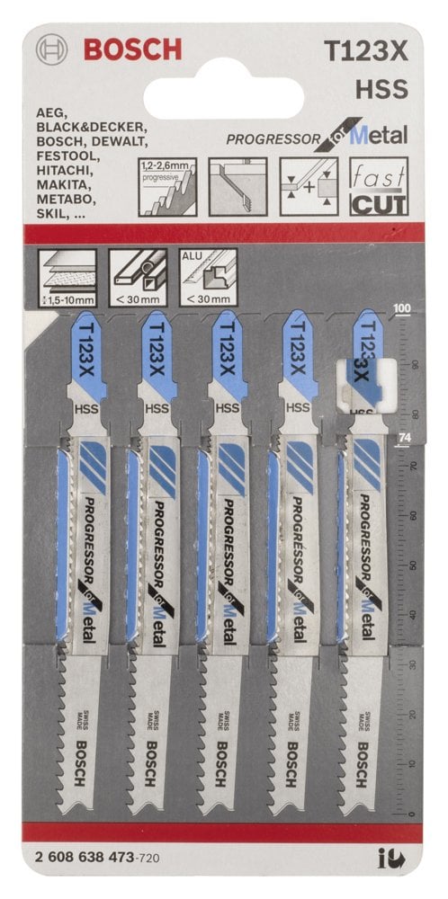 Bosch T 123 X Progressor for Metal 5'li