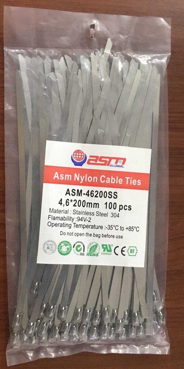 4,6*200 MM 100'LÜ İNOX (METAL) KABLO BAĞI
