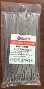 4,6*200 MM 100'LÜ İNOX (METAL) KABLO BAĞI