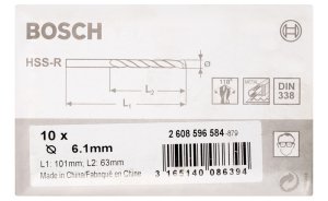 Bosch HSS-R 6,1*101 mm 10'lu Paket