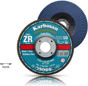 115*40 KUM PREMIUM LINE ZR FLAP DİSK ZIMPARA 10 LU PAKET KARBOSAN