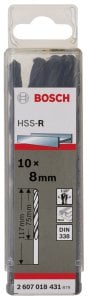 Bosch HSS-R 8*117 mm 10'lu Paket