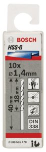 Bosch HSS-G 1,4*40 mm 10'lu Paket
