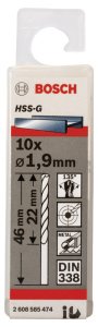 Bosch HSS-G 1,9*46 mm 10'lu Paket