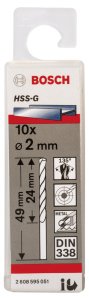Bosch HSS-G 2*49 mm 10'lu Paket