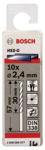 Bosch HSS-G 2,4*57 mm 10'lu Paket