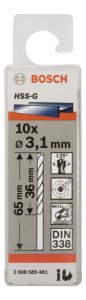 Bosch HSS-G 3,1*65 mm 10'lu Paket