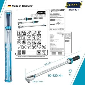60-320Nm  1/2'' TORK ANAHTARI 5123-3CT HAZET