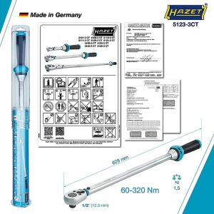 60-320Nm  1/2'' TORK ANAHTARI 5123-3CT HAZET