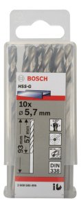 Bosch HSS-G 5,7*93 mm 10'lu Paket