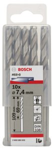 Bosch HSS-G 7,4*109 mm 10'lu Paket