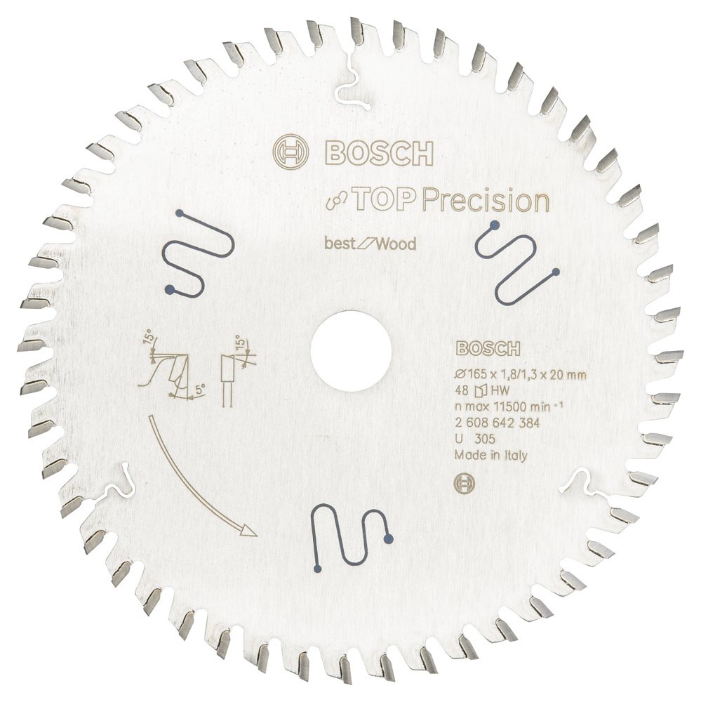 Bosch Best For Wood 165*20 mm 48 Diş