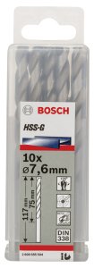 Bosch HSS-G 7,6*117 mm 10'lu Paket