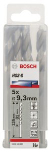 Bosch HSS-G 9,3*125 mm 5'li Paket