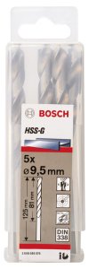 Bosch HSS-G 9,5*125 mm 5'li Paket
