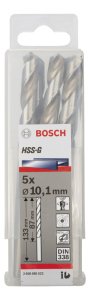 Bosch HSS-G 10,1*133 mm 5'li Paket