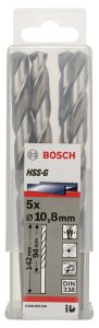 Bosch HSS-G 10,8*142 mm 5'li Paket