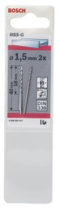 Bosch HSS-G 1,5*40 mm 2'li Paket