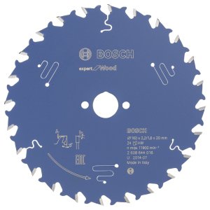 Bosch Expert for Wood 160*20 mm 24 Diş