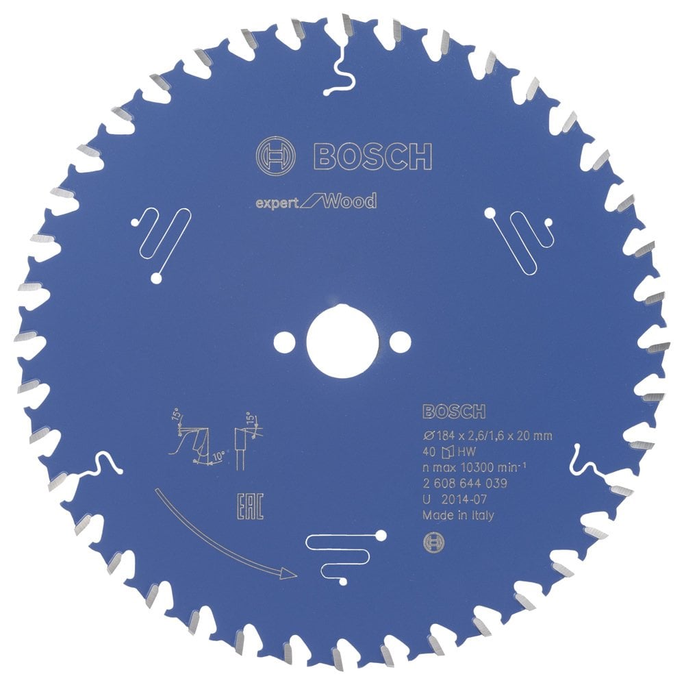 Bosch Expert for Wood 184*20 mm 40 Diş