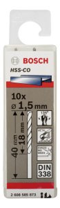Bosch HSS-Co 1,5*40 mm 10'lu Paket