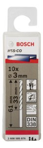 Bosch HSS-Co 3*61 mm 10'lu Paket
