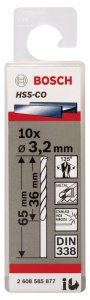 Bosch HSS-Co 3,2*65 mm 10'lu Paket