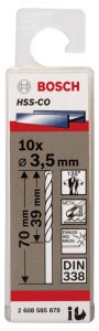 Bosch HSS-Co 3,5*70 mm 10'lu Paket