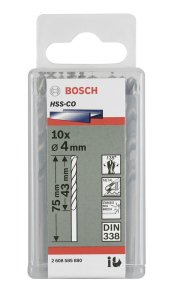 Bosch HSS-Co 3,7*70 mm 10'lu Paket
