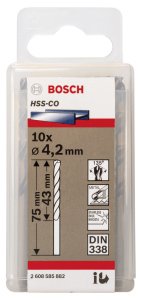 Bosch HSS-Co 4,2*75 mm 10'lu Paket