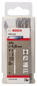 Bosch HSS-Co 4,8*86 mm 10'lu Paket