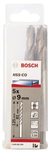 Bosch HSS-Co 9*125 mm 5'li Paket