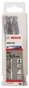 Bosch HSS-Co 9,5*125 mm 5'li Paket