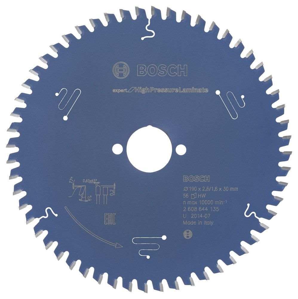 Bosch Expert for High Pressure Laminate 190*30 mm 56 Diş