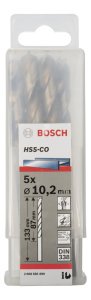 Bosch HSS-Co 10,2*133 mm 5'li Paket